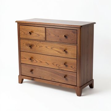 Shaker 5 Drawer Standard Dresser (synthetic illustration; no displayed measurements)