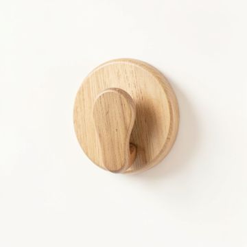 Maple Crest Wall-Mounted Robe Hook - Beige (synthetic illustration; no displayed measurements)