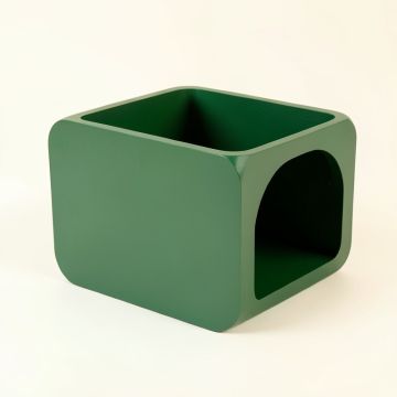 Moss Dell Empty Furniture-Style Litter Enclosure - Green (synthetic illustration; no displayed measurements)