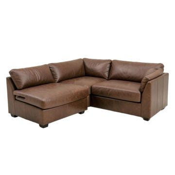 Armadale 106 '' Wide Faux Leather Right Hand Facing Sofa & Chaise