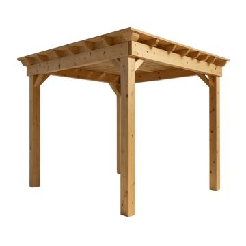 10 Ft. W X 12 Ft. D Solid Wood Pergola