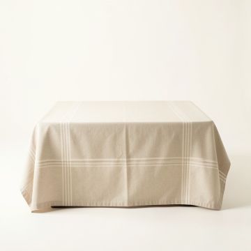Meadow Brook Flat Bed Sheet - Beige (synthetic illustration; no displayed measurements)