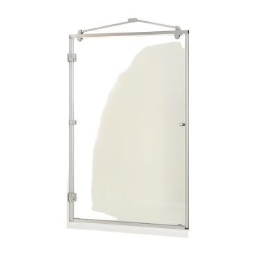 44 '' - 48 '' X 78 '' H Single Sliding Frameless Shower Door