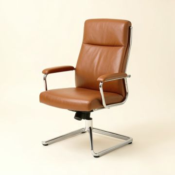 Adrushan Genuine Leather Conference Chair (synthetic illustration; no displayed measurements)