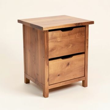 Obregon Solid Wood End Table With Storage (synthetic illustration; no displayed measurements)