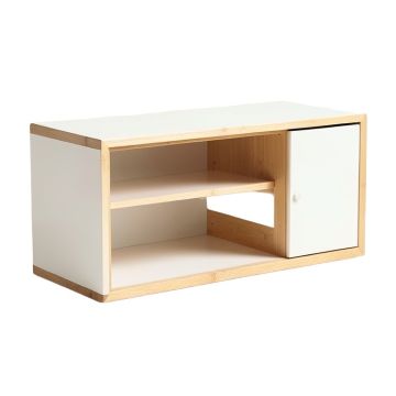 Wren Brook Shoe Storage Bench - White