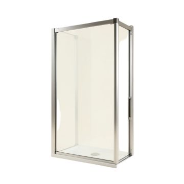 Infinity-Z 56 - 60 '' W X 58 '' H Single Sliding Semi-Frameless Tub Door With Clearmax Technology