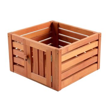 Sage Brook Empty Furniture-Style Pet Crate - Terracotta