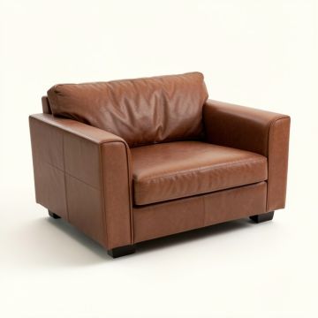 Krehbiel 72 '' Faux Leather Flared Arm Sofa (synthetic illustration; no displayed measurements)