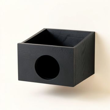 Willow Falls Wall-Mounted Cat Perch - Black (synthetic illustration; no displayed measurements)