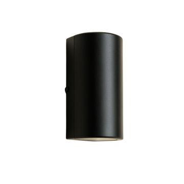 Hiers 1 - Light Dimmable Black Armed Sconce