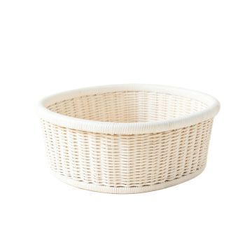 Cliff Bend Empty Storage Basket - White