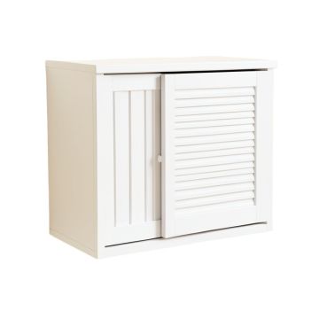 Stone Bend Wall-Mounted Entry Cabinet - White