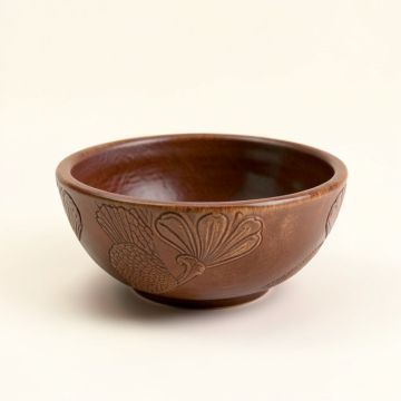 Milperra Ceramic Peacock Decorative Bowl (synthetic illustration; no displayed measurements)