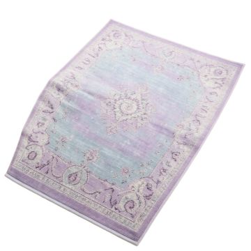 Indira Oriental Violet/Light Blue Area Rug
