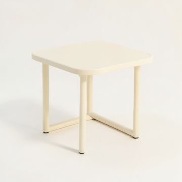 Hazel Crossing Compact Balcony Table - Cream (synthetic illustration; no displayed measurements)