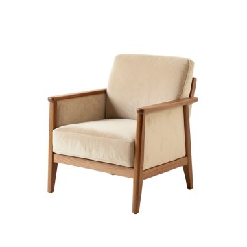 Linden Bluff Upholstered Armchair - Beige (synthetic illustration; no displayed measurements)