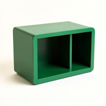 Aspen Bend Low Toy Storage Unit - Green (synthetic illustration; no displayed measurements)