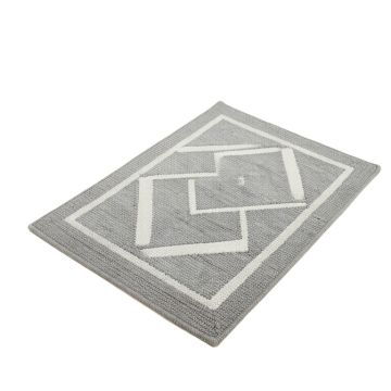 Elsie Geometric Hand Knotted Gray Area Rug