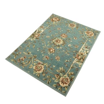 Matheny Floral Teal Indoor/Outdoor Area Rug