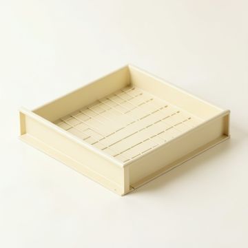 Aspen Edge Empty Under-Desk Cable Tray - Cream (synthetic illustration; no displayed measurements)