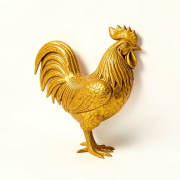 Embossed Metal Rooster Wall Décor (synthetic illustration; no displayed measurements)