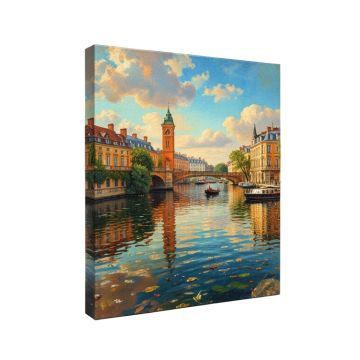 `` Banks Of The Seine At Argenteuil '' By Pierre-Auguste Renoir Painting Print On Wrapped Canvas