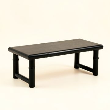 Bay Edge Indoor Bench - Black (synthetic illustration; no displayed measurements)