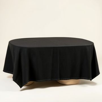 Oak Falls Flat Bed Sheet - Black (synthetic illustration; no displayed measurements)