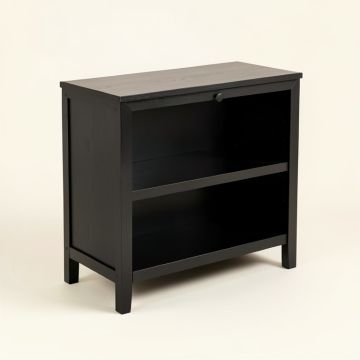 Breakwater Bay Console Table Drawer Shelves Sofa Accent Table Entryway Hallway Black (synthetic illustration; no displayed measurements)