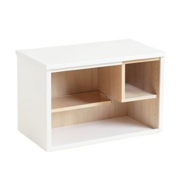 Elm Bend Empty Countertop Canister Rack - White