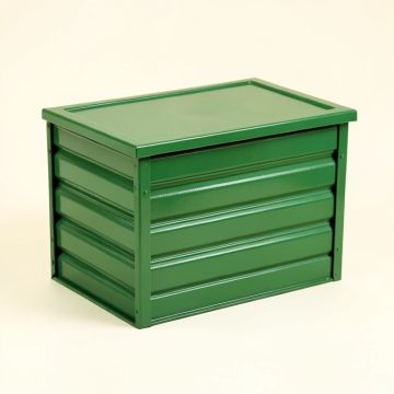 Flint Crest Closed Outdoor Storage Box - Green (synthetic illustration; no displayed measurements)