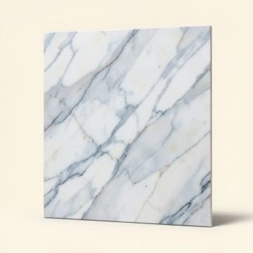 Calacatta Azul Matte 23.62 '' X 23.62 '' Porcelain Marble Look Wall & Floor Tile (synthetic illustration; no displayed measurements)