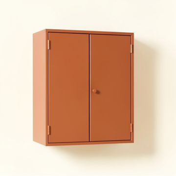 Olive Dale Wall-Mounted Laundry Cabinet - Terracotta (synthetic illustration; no displayed measurements)
