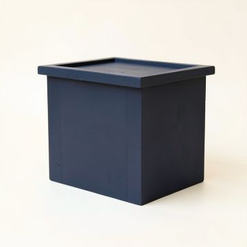 Elm Branch Closed Outdoor Storage Box - Navy (synthetic illustration; no displayed measurements)
