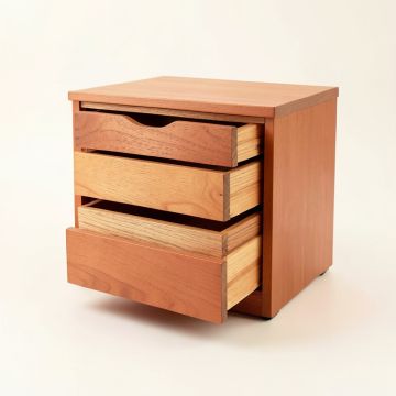 Moss Arc Small-Parts Storage Drawer Cabinet (synthetic illustration; no displayed measurements)