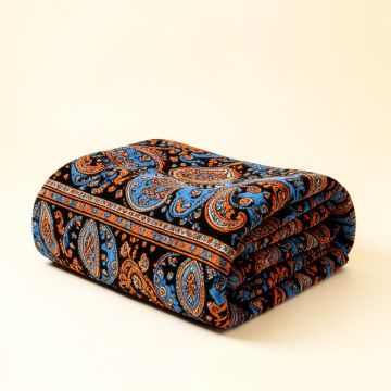 Paisley Dreams Reversible Bohemian Soft Warm Blanket (synthetic illustration; no displayed measurements)