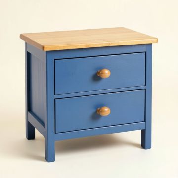 Vale Bend Nightstand - Blue (synthetic illustration; no displayed measurements)