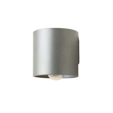 Hill Dale Wall Sconce Mounted On A Plain Wall - Gray