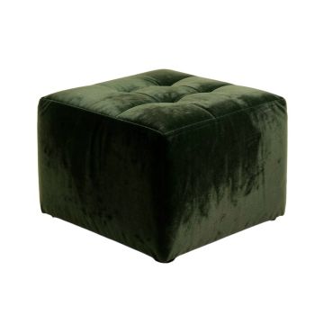 Chanson 15.5 '' Velvet Tufted Square Cube Ottoman