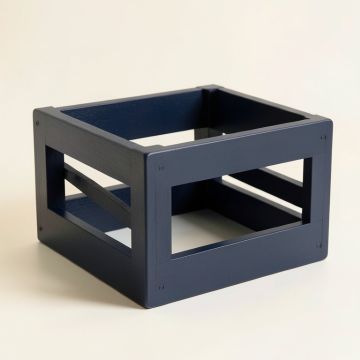 Bay Bridge Empty Furniture-Style Pet Crate - Navy (synthetic illustration; no displayed measurements)