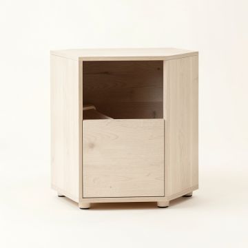 Shore Bend Freestanding Pull-Out Hamper Cabinet - Beige (synthetic illustration; no displayed measurements)