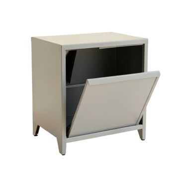 Summit Crossing Freestanding Pull-Out Hamper Cabinet - Gray