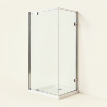Elan 52 '' - 56 '' W X 74 '' H Single Sliding Frameless Shower Door With Rollerdisk™ Technology (synthetic illustration; no displayed measurements)