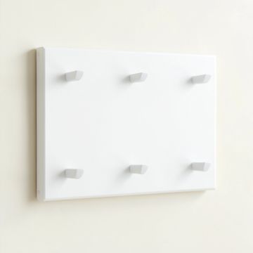 Spruce Crest Empty Wall-Mounted Tool Organizer Panel - White (synthetic illustration; no displayed measurements)