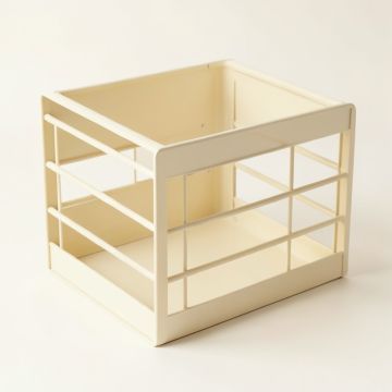Summit Brook Empty Furniture-Style Pet Crate - Cream (synthetic illustration; no displayed measurements)