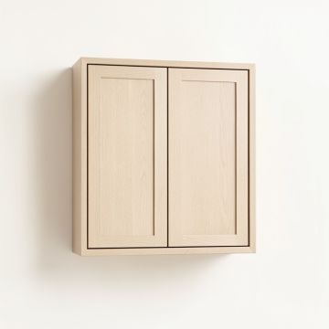 Shore Bend Wall-Mounted Entry Cabinet - Beige (synthetic illustration; no displayed measurements)