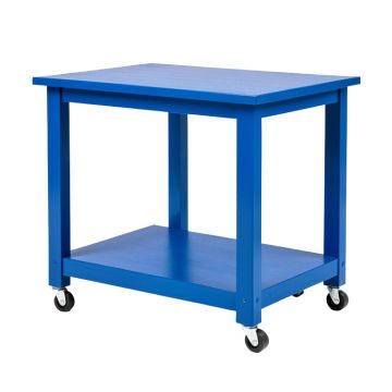Cedar Branch Empty Rolling Workshop Cart - Blue