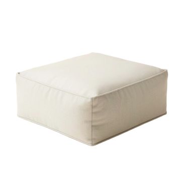 Spectrum Solid Cotton Pouf Ottoman