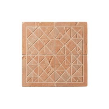 Cove Bend Uninstalled Square Decorative Tile - Terracotta